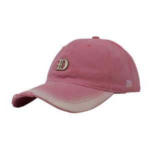 100% Washed Cotton Baseball Cap Rope of Women And Men Custom Embroidery Silk Printed 6 Panel Cap Metal Buckle Closure