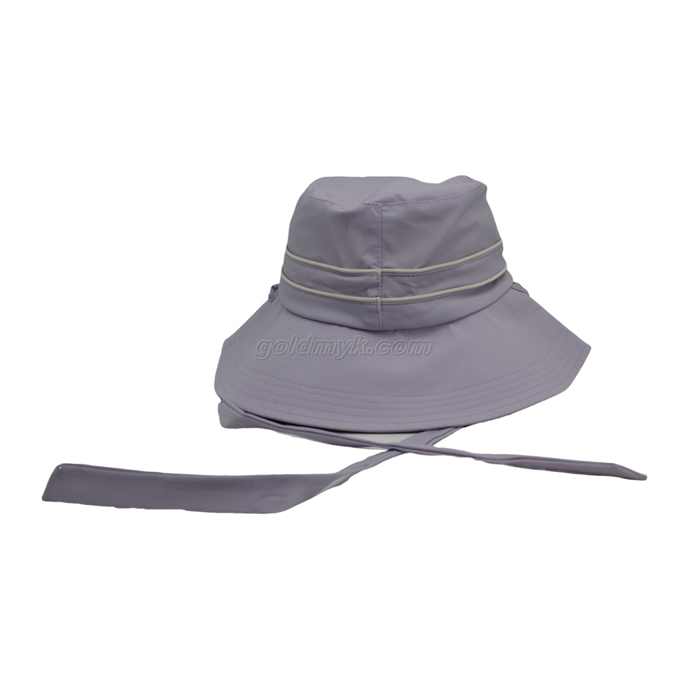100% Polyester Fabric Bucket Cap Hand Washed Women And Men Acid Washed , Patch Embroidery, 6 Panel Cap