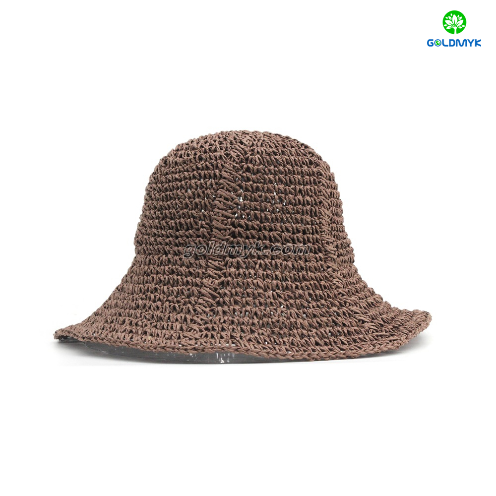 Women Straw Hat Wide Brim Beach Sun Cap Natural Breathable Lightweight Straw Hat