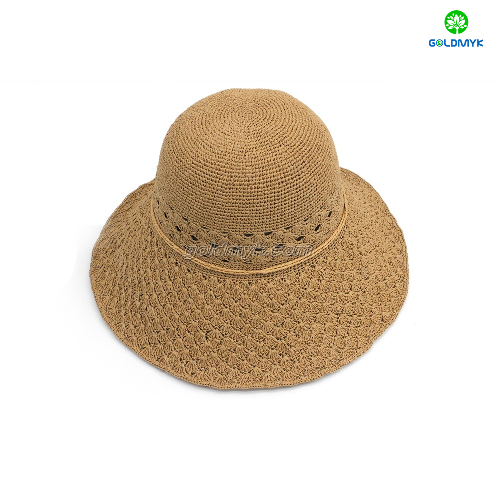 Fedora Straw UV UPF 50+ Big Head Sun Hat Unisex