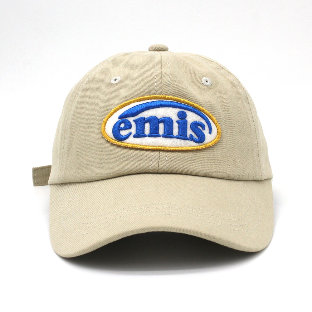 High Quality Customized Cotton 6 Panels Unstructured Baseball Cap And Hat with Felt Embroidery Badge for Men And Women