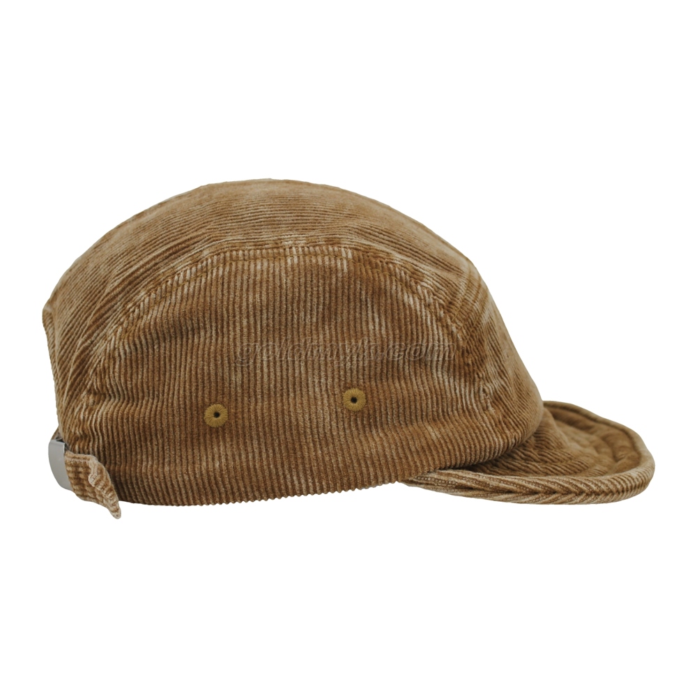 Custom Embroidery Washed Corduroy Twill Fabric Short visory Corduroy Baseball Cap Hat Can Custom Embroidery Of Women And Men