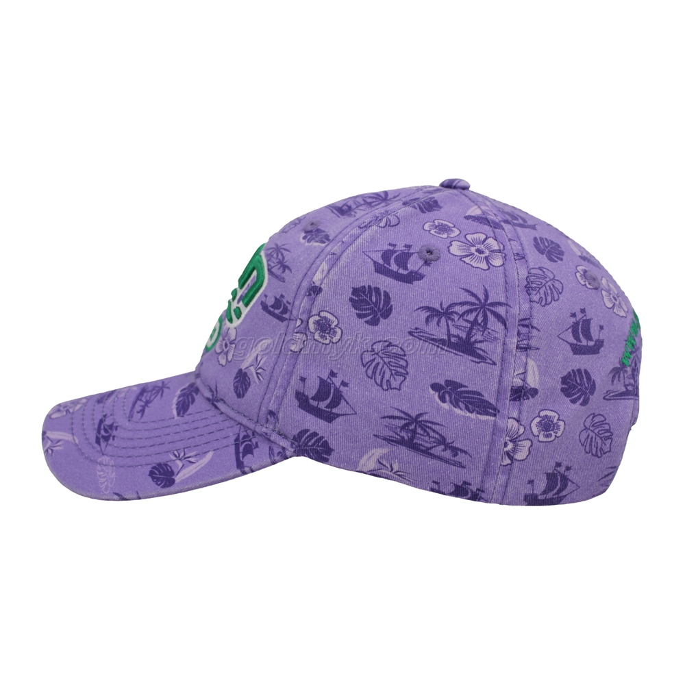 Custom Purple 100% Brushed Cotton Twill Fabric Corduroy Baseball Cap Hat Can Custom Embroidery Of Women And Men