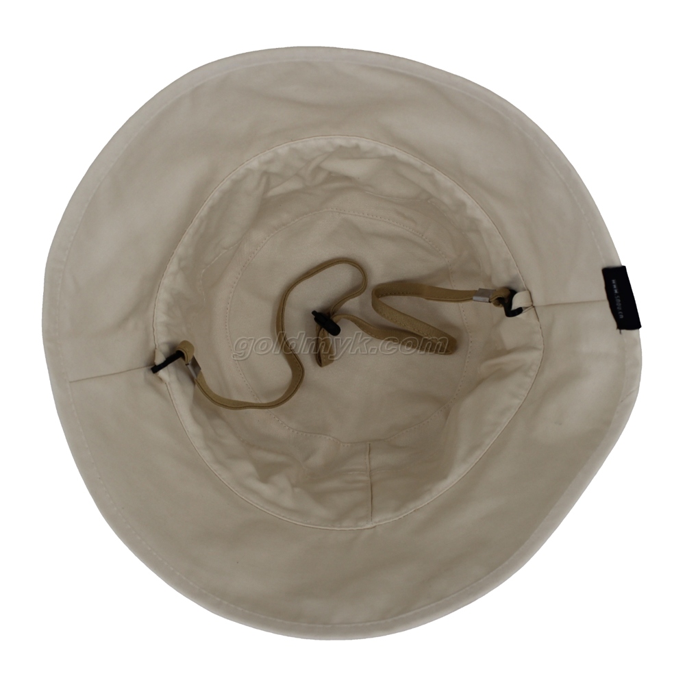 Custom Embroidery Adjustable Bucket Hat Hold Rope Polyester Fabric Can Custom Embroidery Of Women And Men