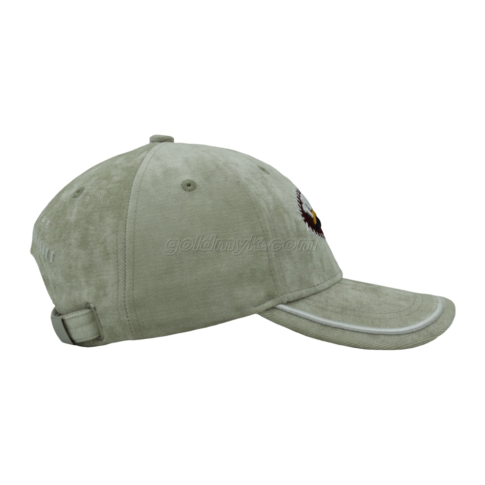 Custom White 100% Cotton Twill Fabric Baseball Cap Hat Can Custom Embroidery Of Women And Men