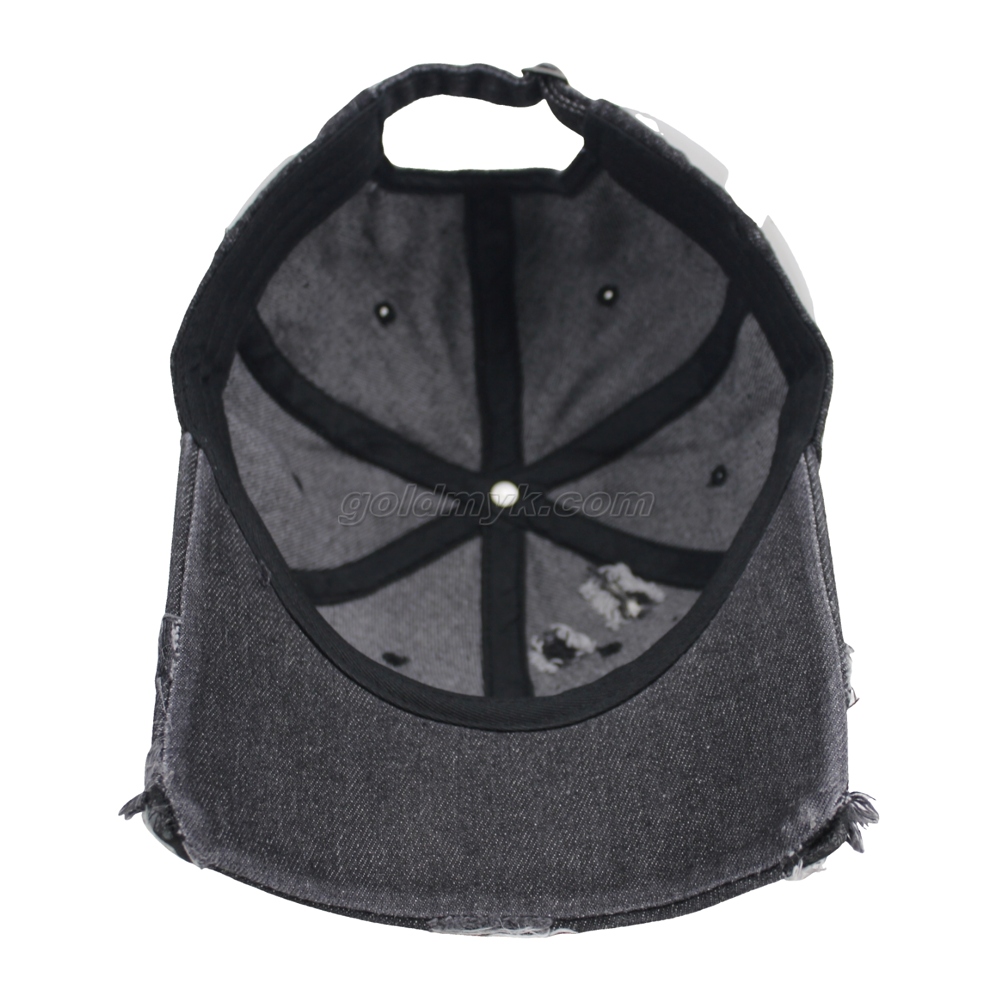 Vintage Stylish Flat Embroidery Washed Baseball Cap Dad Hat 6-panel Sports Caps For Man And Woven Can Custom Logo