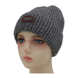 Knit Cuffed Beanie Hats Custom Logo Jacquard Knitted Beanie Hats Embroidery Knitted Beanies Unisex