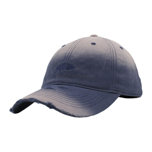 Custom Distressed Washed Cotton Twill Unstructured Soft Baseball Cap And Hat with Embroidery Logo