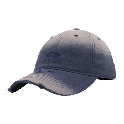 Custom Distressed Washed Cotton Twill Unstructured Soft Baseball Cap And Hat with Embroidery Logo