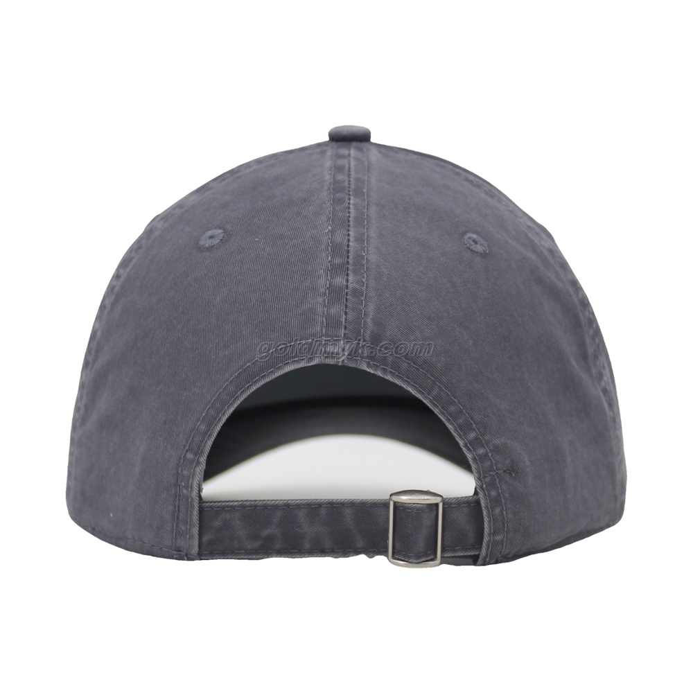Vintage Stylish Flat Embroidery Washed Baseball Cap Dad Hat 6-panel Sports Caps For Man And Woven Can Custom Logo