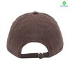 6 Panel Brown Custom 100% Cotton Twill Fabric Custom Logo Acid Washing Baseball Cap Hat Can Custom Embroidery of Women And Men