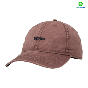Custom Logo 100% Cotton Twill Fabric Dark Brown 6-Panel Baseball Cap Sporty Style for Business Or Street Wear-Men And Women