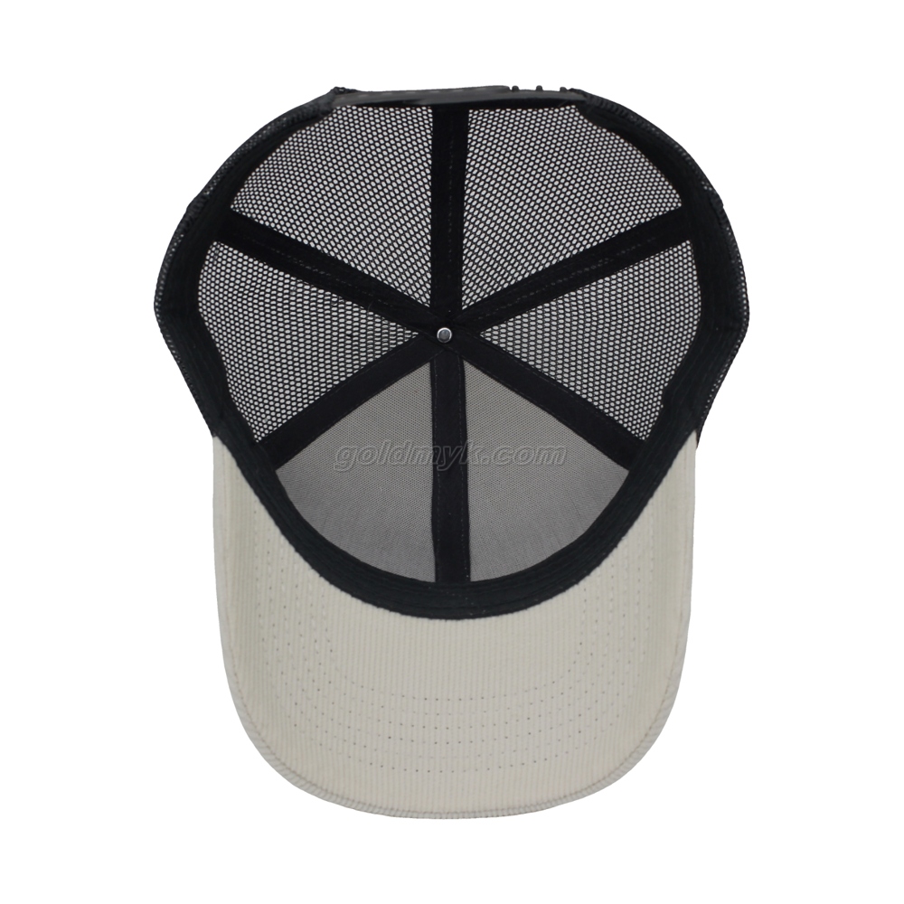 Premium Quality And Hot Sale Custom Corduroy Fabric Trucker Mesh Cap And Hat