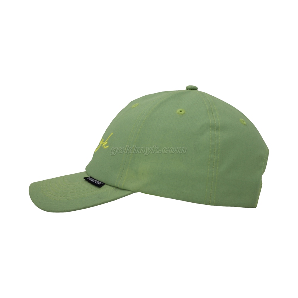 100% Cotton Fabric Baseball Cap Hand Washed Women And Men Acid Washed , Patch Embroidery, 6 Panel Cap