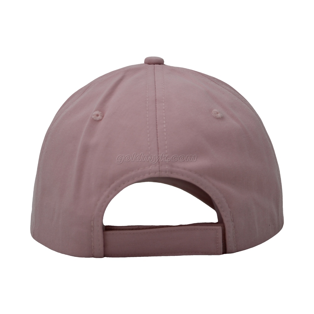 100% Cotton Baseball Cap Rope of Women And Men Custom Embroidery Silk Printed 6 Panel Cap Metal Buckle Closure