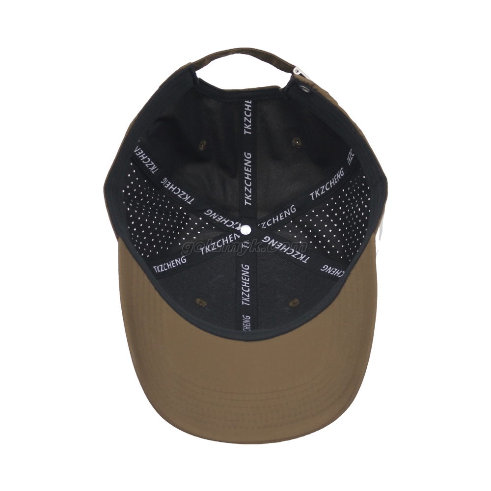 100% Polyester Baseball Cap Rope of Women And Men Custom Embroidery Silk Printed 6 Panel Cap Metal Buckle Closure