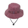 Hot Sale Pigment Washed Cotton Bucket Hat with Custom Decoration