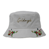 New And Beautiful Brushed Cotton Bucket Hat WithTPU Print And Flat Embroidery
