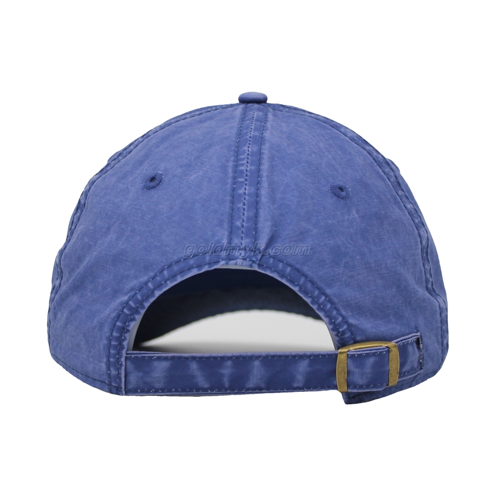 Vintage Stylish Flat Embroidery Washed Baseball Cap Dad Hat 6-panel Sports Caps For Man And Woven Can Custom Logo