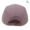 100% Polyester Pink Flat Embroidery Street Style Custom Fabric Cap Curved Brim 5-Panel Baseball Cap