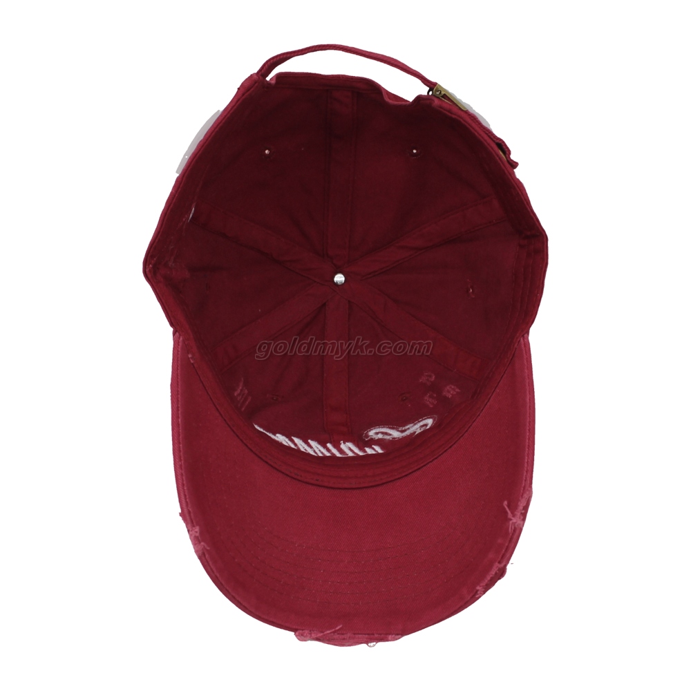 Vintage Stylish Flat Embroidery Washed Baseball Cap Dad Hat 6-panel Sports Caps For Man And Woven Can Custom Logo