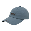 100% Washed Cotton Baseball Cap Rope of Women And Men Custom Embroidery Silk Printed 6 Panel Cap Metal Buckle Closure