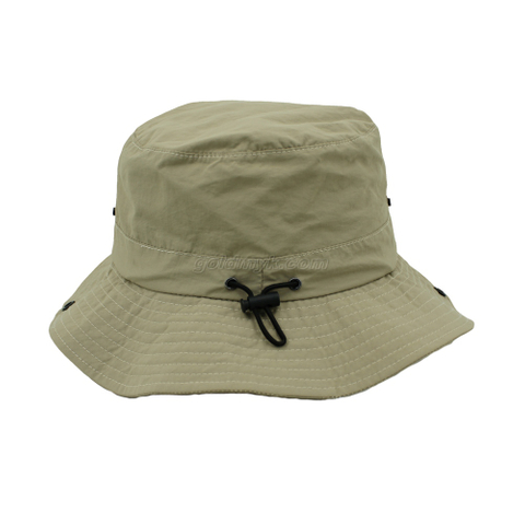 100% Polyester Fabric Bucket Cap Women And Men