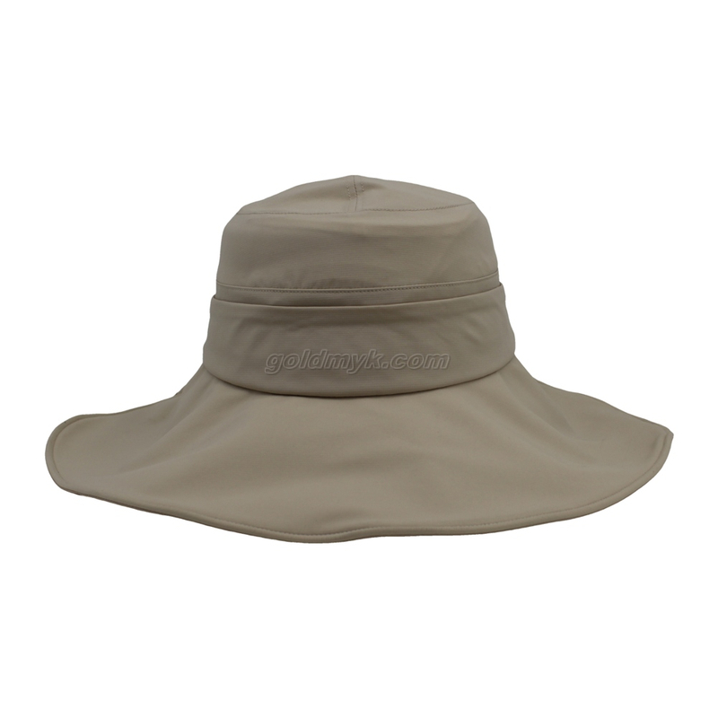 100% Polyester Fabric Bucket Cap Hand Washed Women And Men Acid Washed , Patch Embroidery, 6 Panel Cap