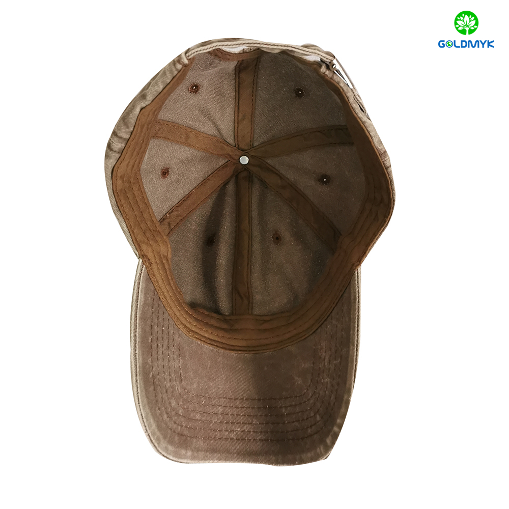 Wholesale 100% Cotton Pigment Washed 6 Panel Baseball Cap Hats 