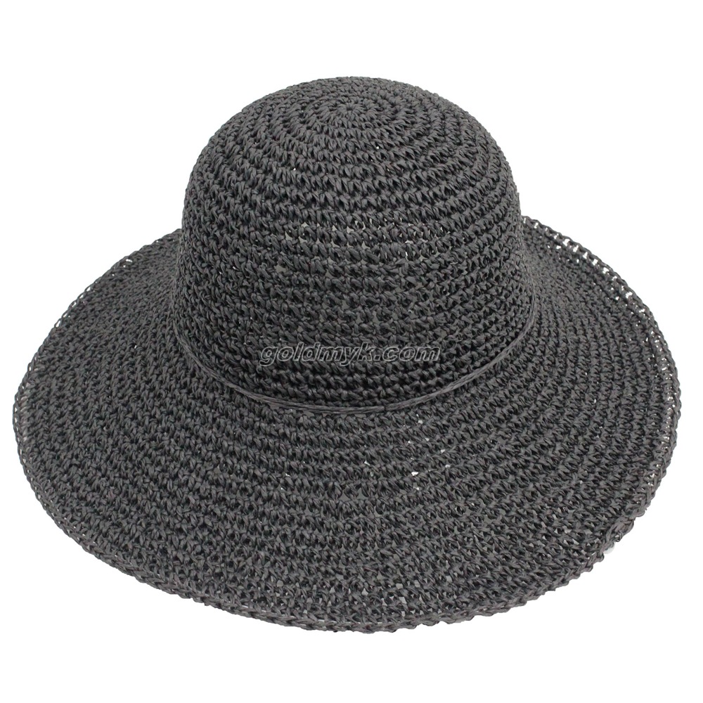 Wholesale Customized Good Quality Paper Straw Floppy Hat for Unisex 