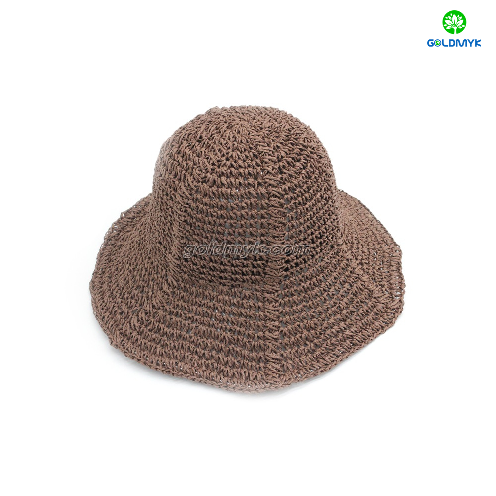 Women Straw Hat Wide Brim Beach Sun Cap Natural Breathable Lightweight Straw Hat