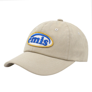 High Quality Customized Cotton 6 Panels Unstructured Baseball Cap And Hat with Felt Embroidery Badge for Men And Women