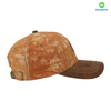 6 Panel Rubber Patch Dyeing Color Men and Women Baseball Cap 