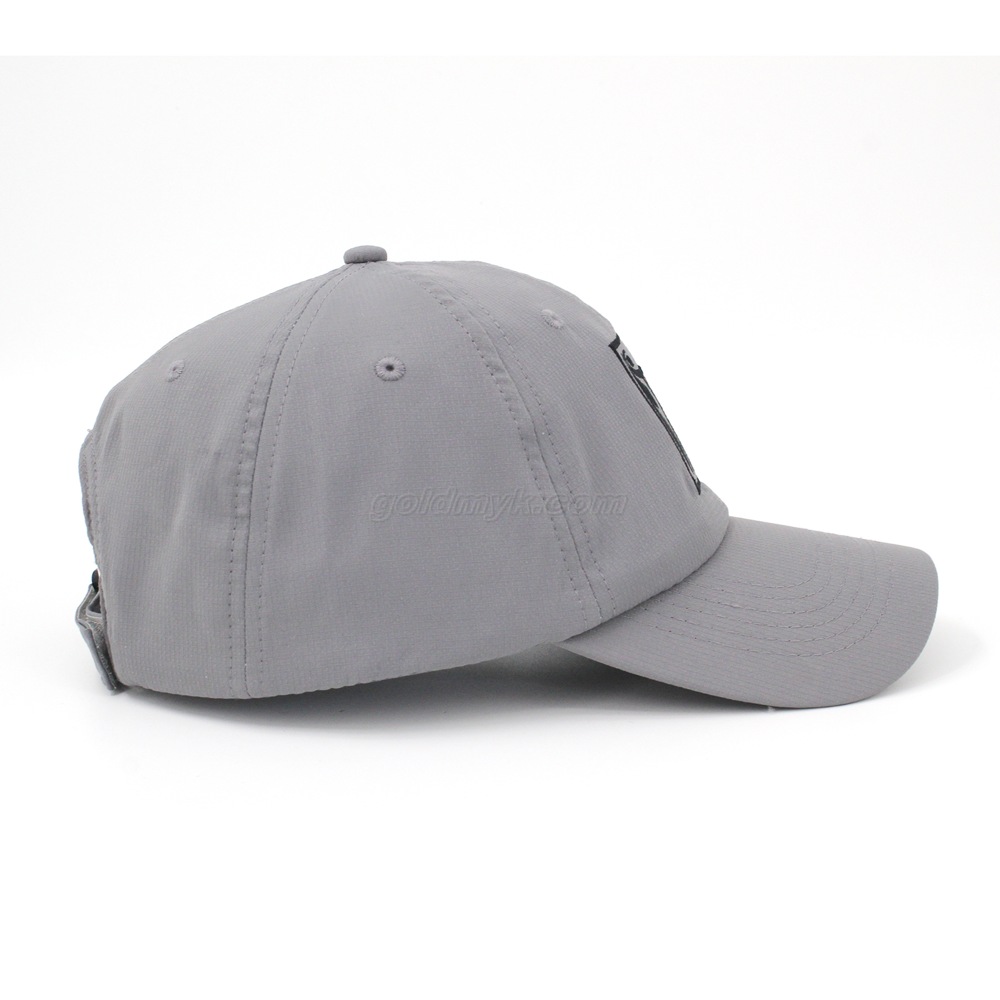 Custom Functional Breathable 6-Panel Polyester Baseball Cap Hat With Custom Embroidery For Women And Men