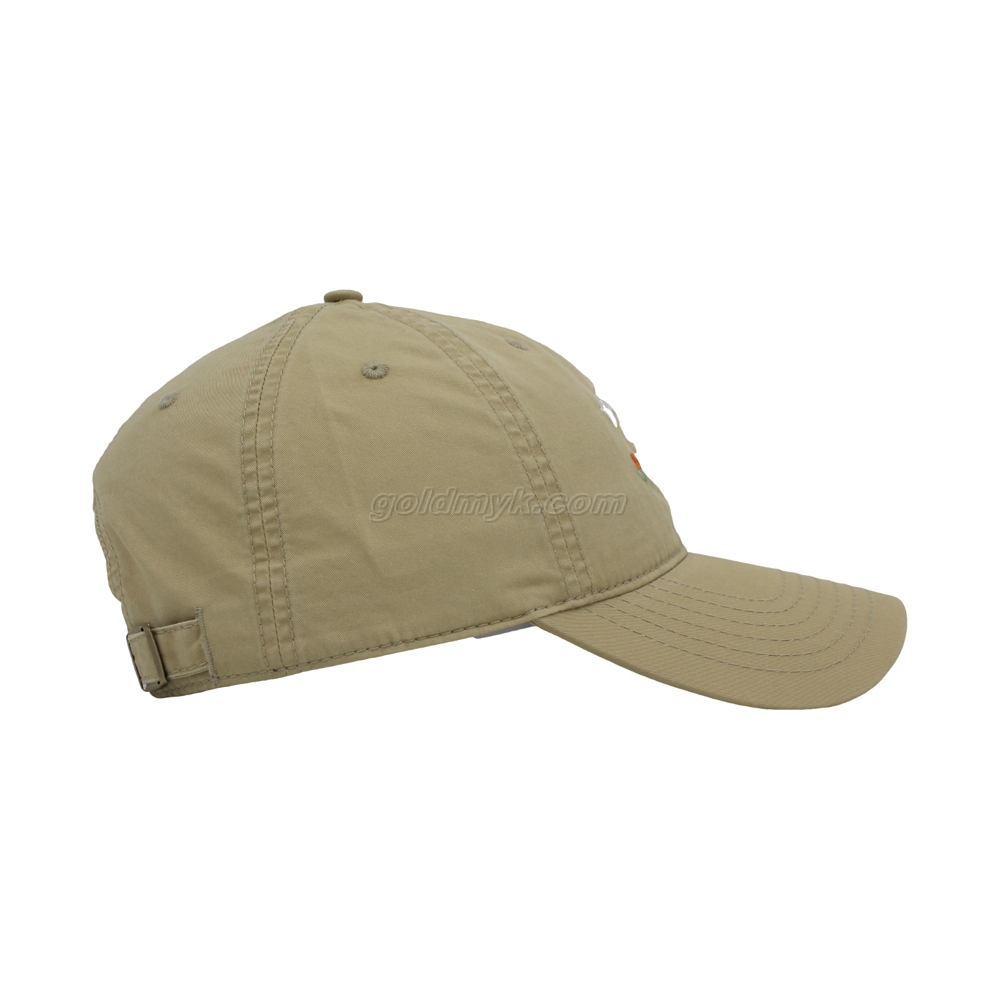 Vintage Stylish Flat Embroidery Washed Baseball Cap Dad Hat 6-panel Sports Caps For Man And Woven Can Custom Logo