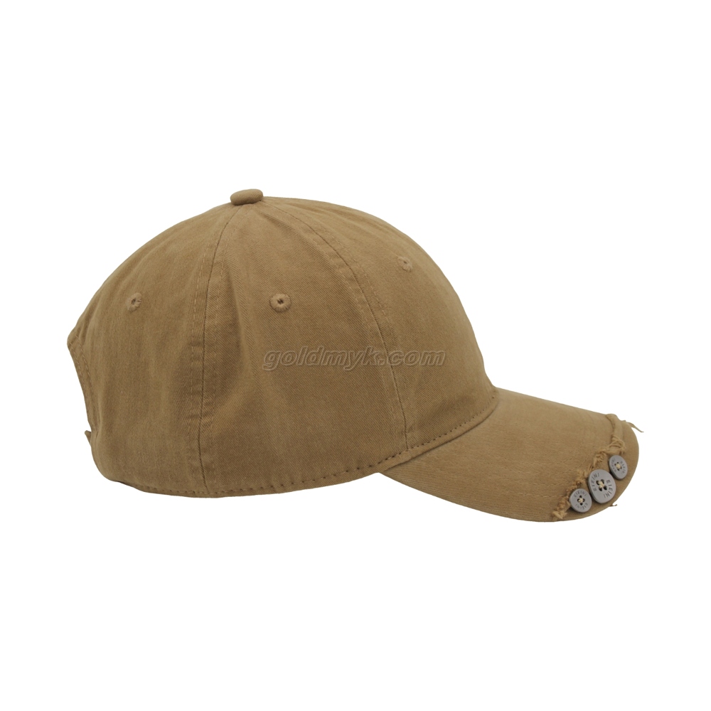 Vintage Stylish Flat Embroidery Washed Baseball Cap Dad Hat 6-panel Sports Caps For Man And Woven Can Custom Logo