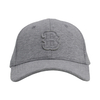 Custom Heather Grey Color Fabric Melange Color Structured Baseball Cap And Hat with Embroidery Patch
