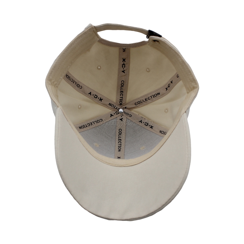 100% Cotton Canvas Fabric Custom Embroidery Logo on Six Panels Baseball Cap And Hat