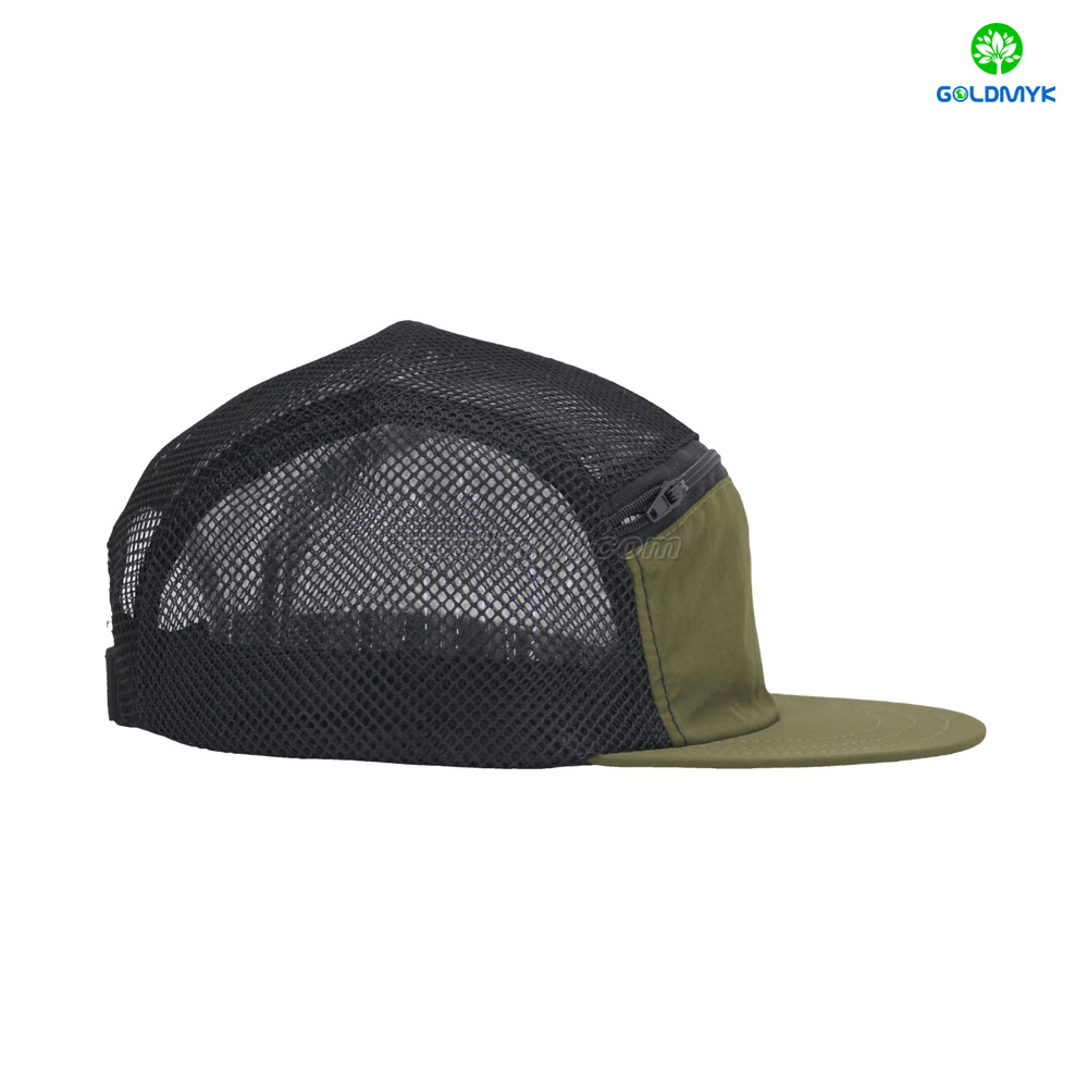 High Quality Custom 5-Panel Polyester Baseball Cap Embroidered Cotton Applique Patch Unisex for Men Women Direct China