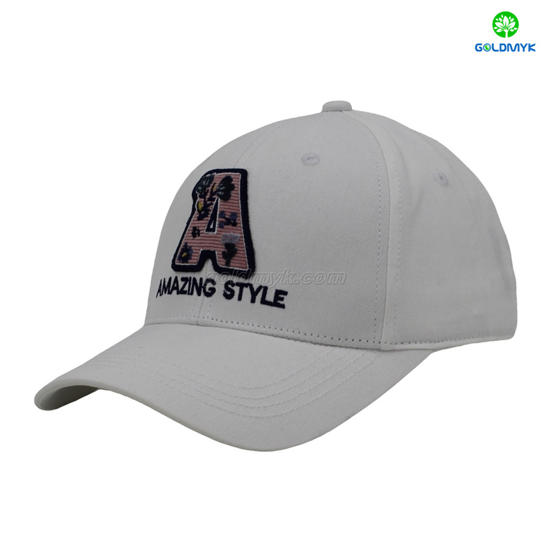 New And Popular Custom Embroidery Badge 100% Cotton Twill Baseball Cap And Hat