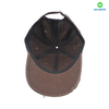 6 Panel Brown Custom 100% Cotton Twill Fabric Custom Logo Acid Washing Baseball Cap Hat Can Custom Embroidery of Women And Men