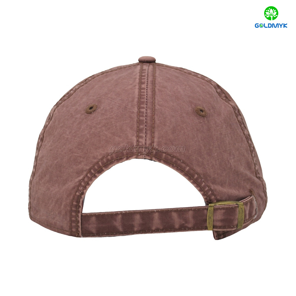 Custom Logo 100% Cotton Twill Fabric Dark Brown 6-Panel Baseball Cap Sporty Style for Business Or Street Wear-Men And Women