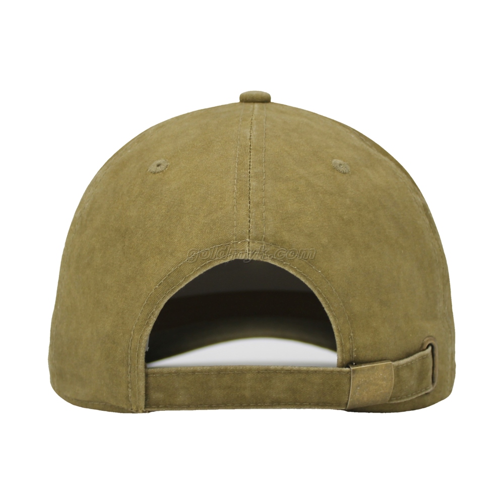 100% Cotton Fabric Baseball Cap Hand Washed Women And Men Acid Washed , Patch Embroidery, 6 Panel Cap