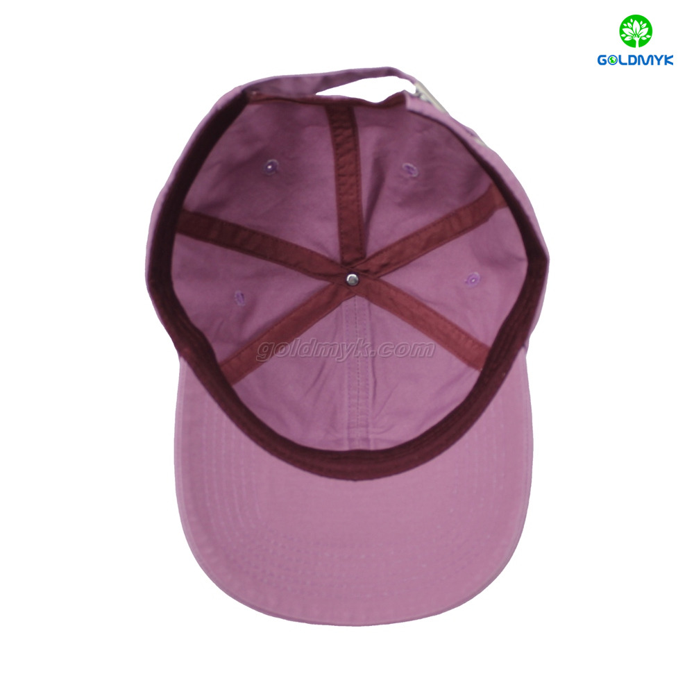 Custom Logo 100% Cotton Terry 6-Panel Pink Sporty Style Baseball Cap Hat Business Appropriate for Men And Women