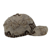 100% Cotton Baseball Cap Rope of Women And Men Custom Embroidery Silk Printed 6 Panel Cap Metal Buckle Closure