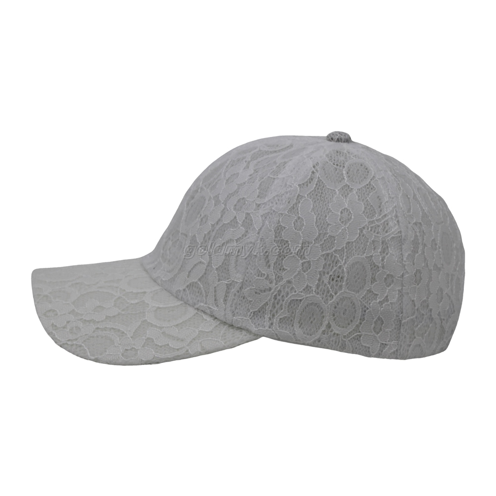 100% Polyester Baseball Cap Rope of Women And Men Custom Embroidery Silk Printed 6 Panel Cap Metal Buckle Closure