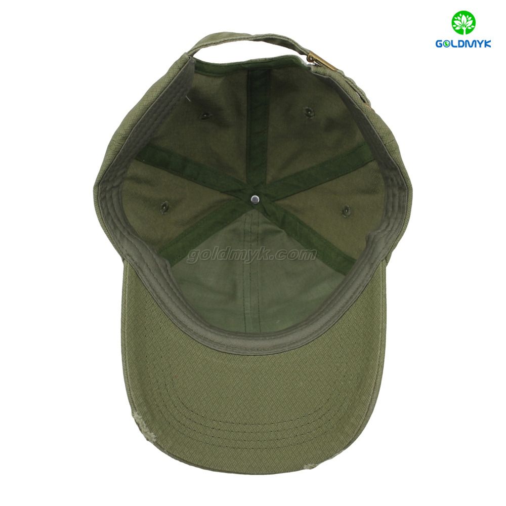 Custom 100% Cotton, Distressed Washed for Men Women, Embroidered Patch , 6-Panel Baseball Cap