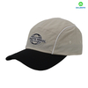Flat Embroidery Style Dad Hat Custom Fabric Cap Curved Brim 5-Panel Baseball Cap