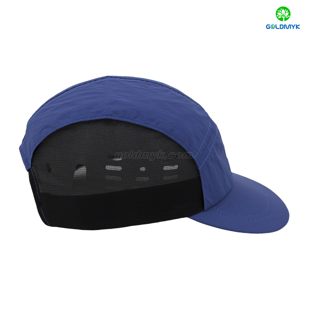 Flat Embroidery Simple Style Street Style Custom Fabric Cap 5-Panel Trucker Mesh Caps