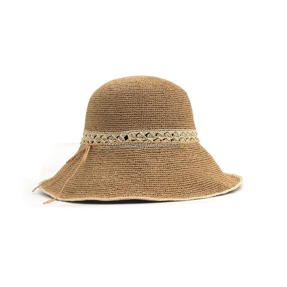 Popular And Fashion Customized Paper Straw Floppy Hat for Sun Protection